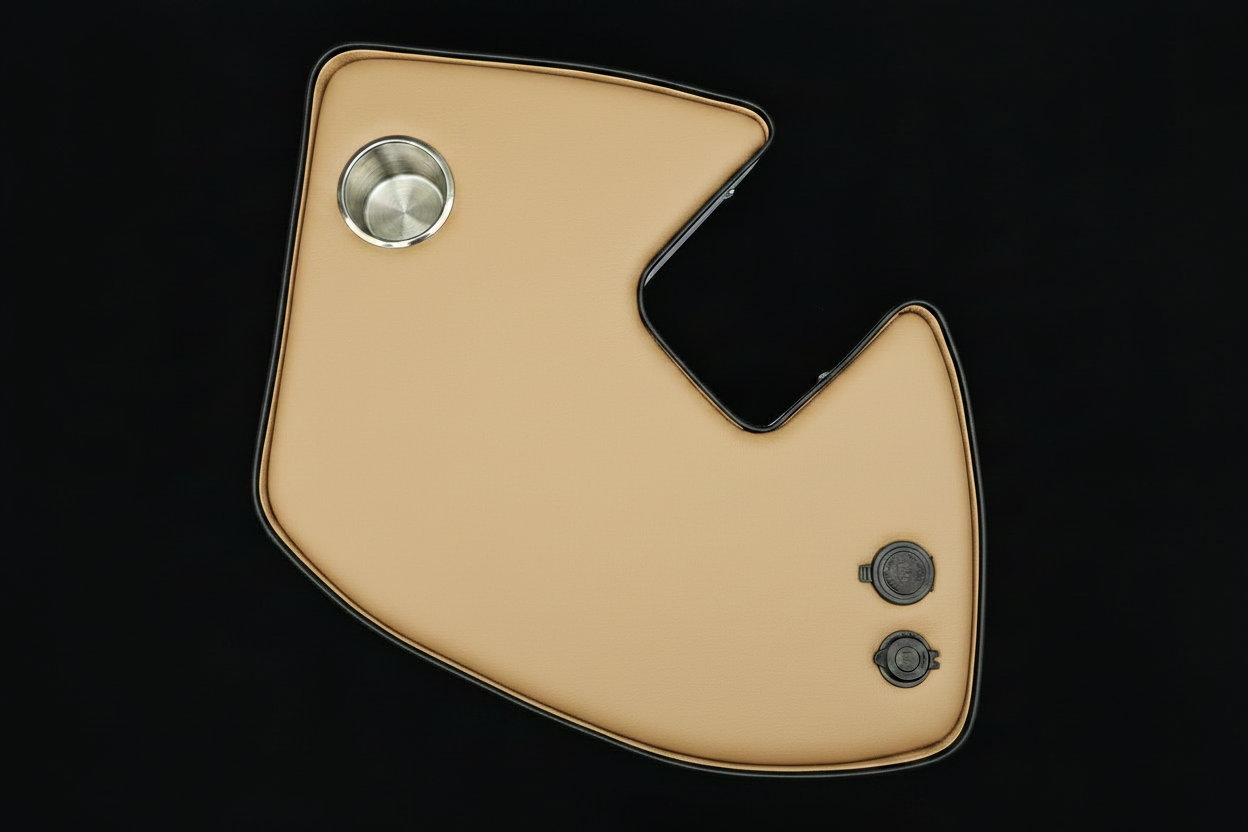 Agrishelf Beige 1 cup holder 2 sockets