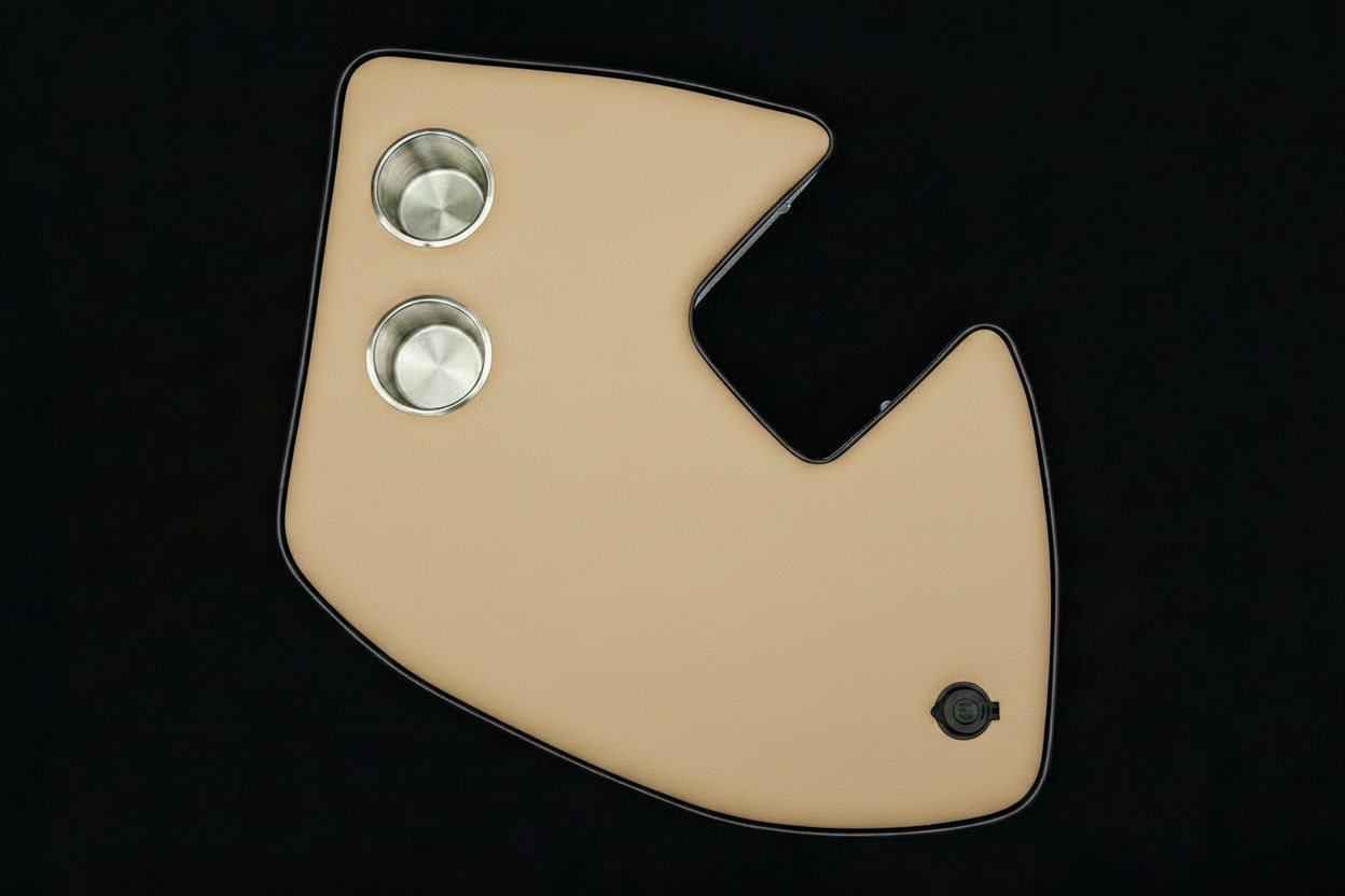 Agrishelf Beige 2 cup holders 1 socket