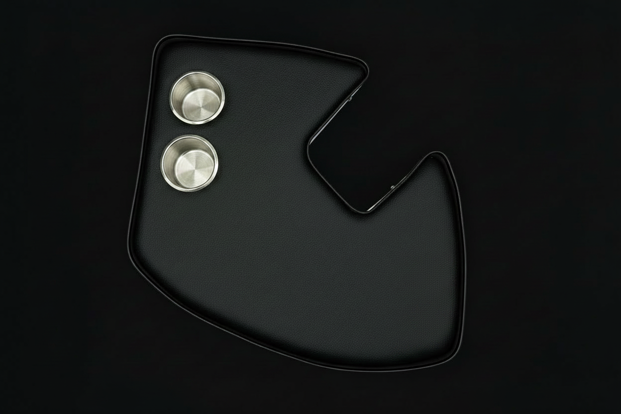 Agrishelf Black 2 cup holders 