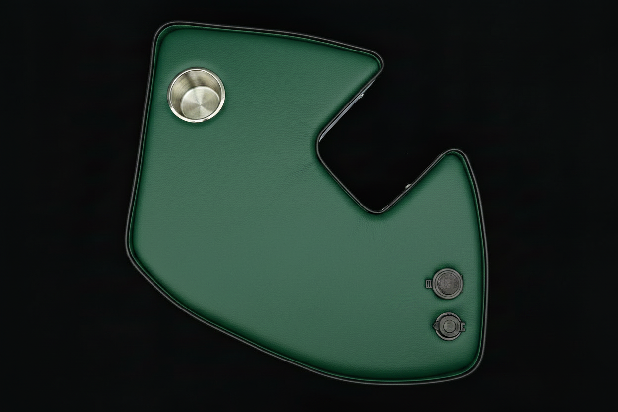 Agrishelf Green  1 cup holder 2 sockets