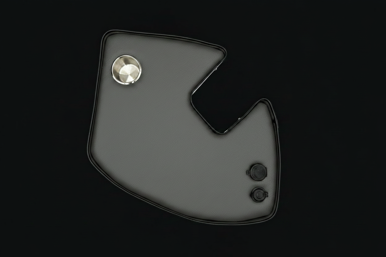 Agrishelf Grey 1 cup holder 2 sockets