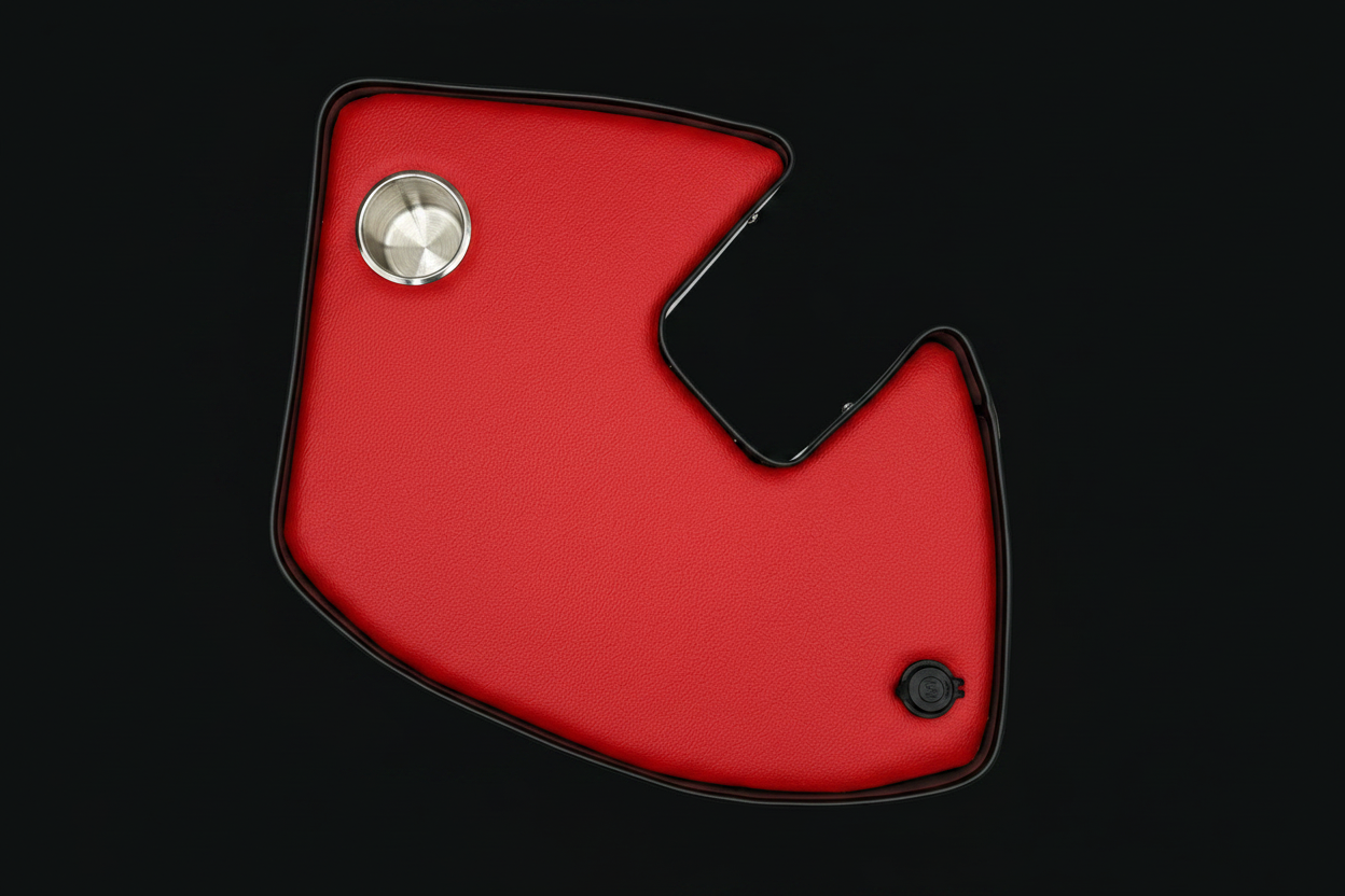 Agrishelf Red 1 cup holder 1 socket