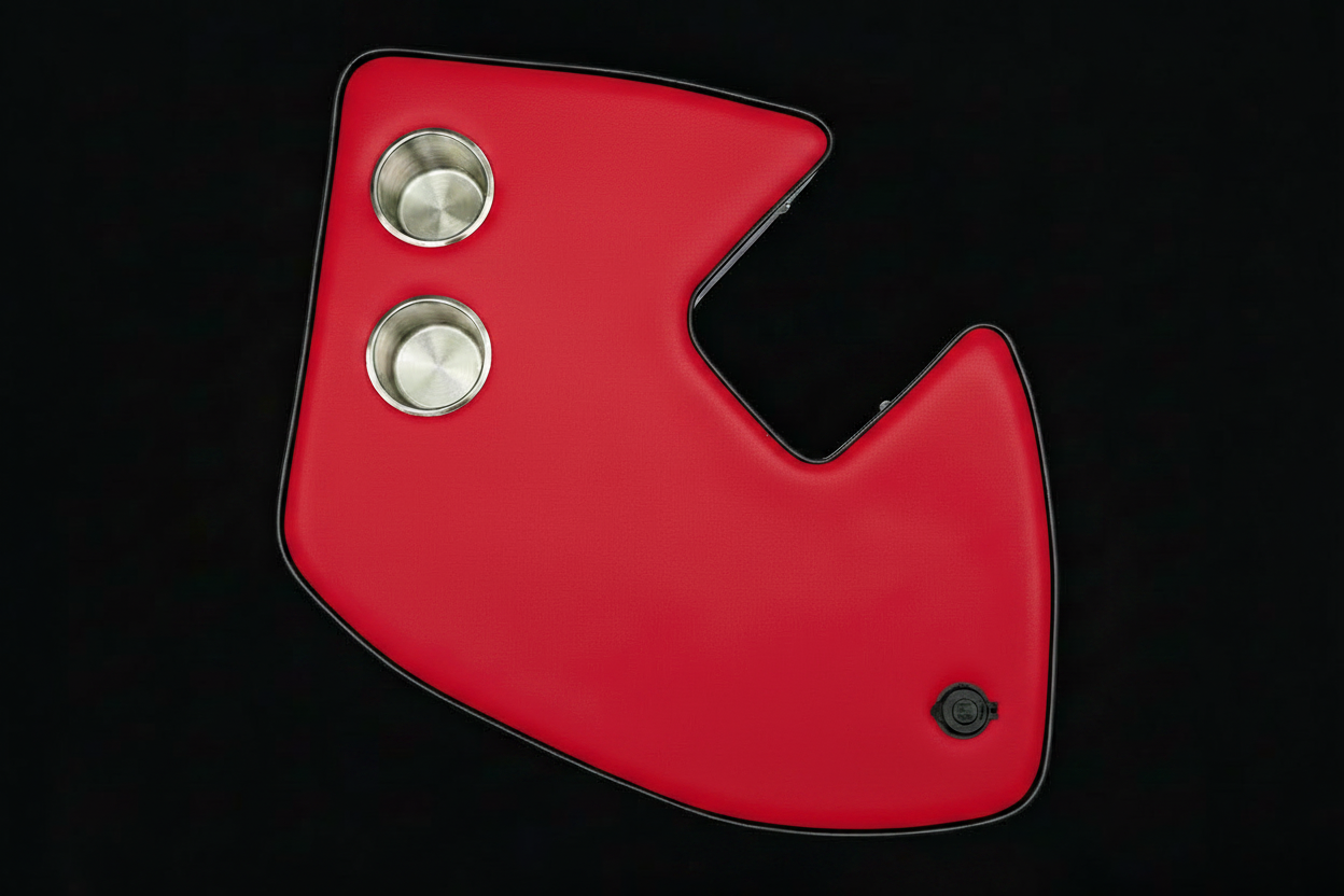 Agrishelf Red 2 cup holders 1 socket