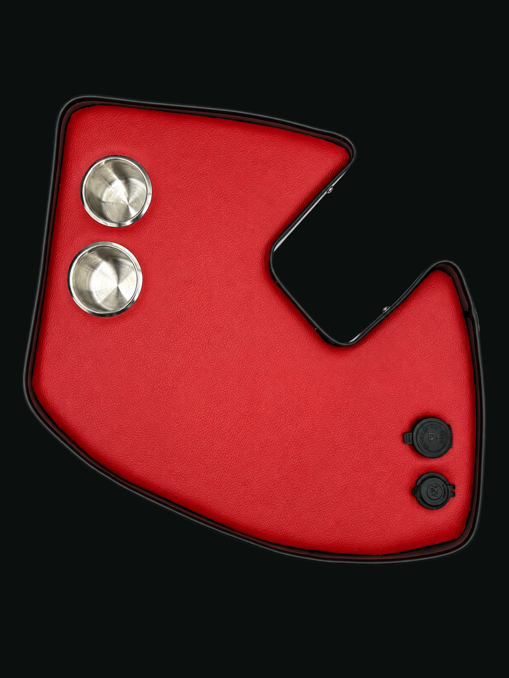 Agrishelf Red 2 cup holders 2 sockets