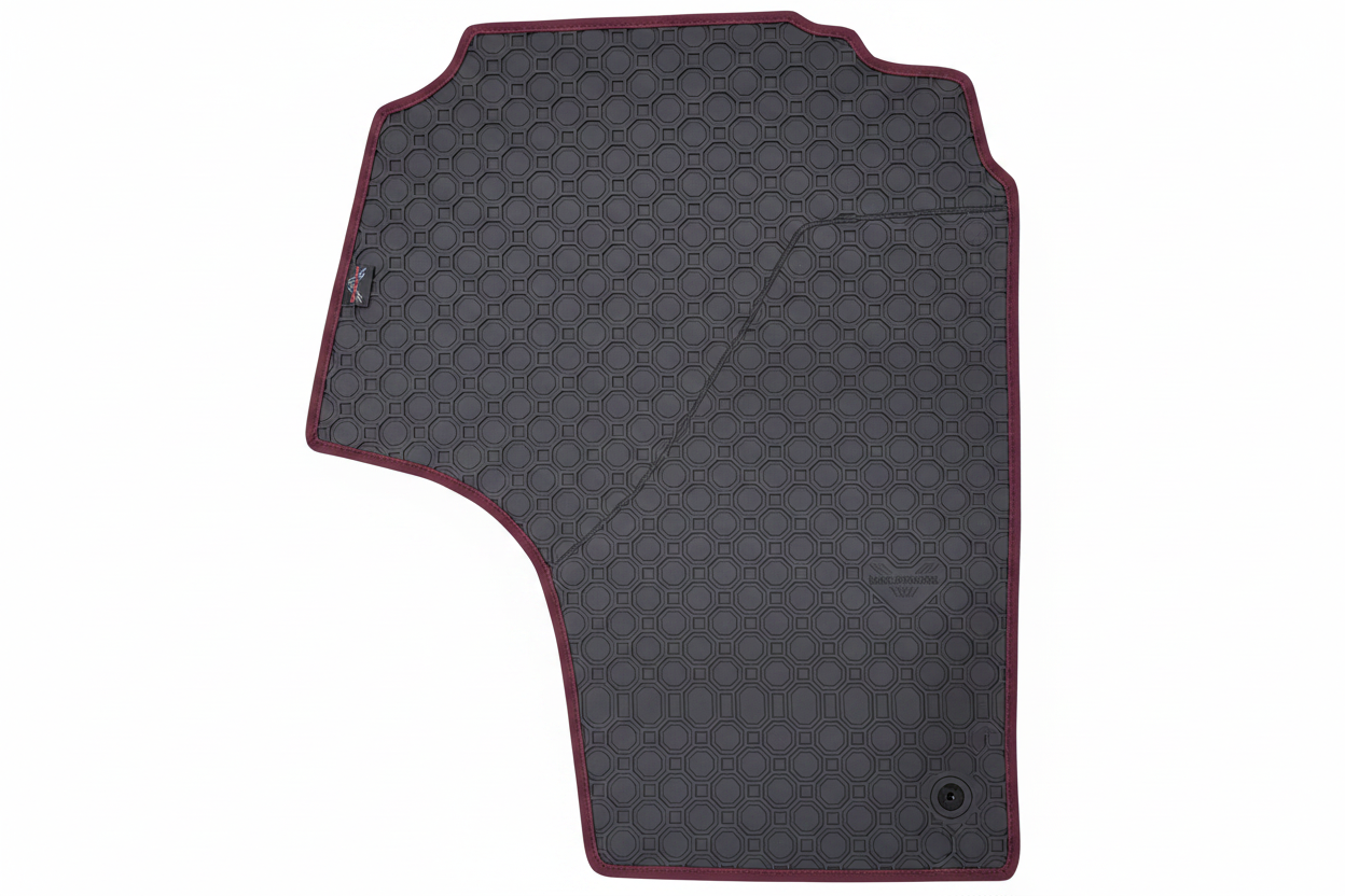 Rubber Add On Black Burgundy Trim