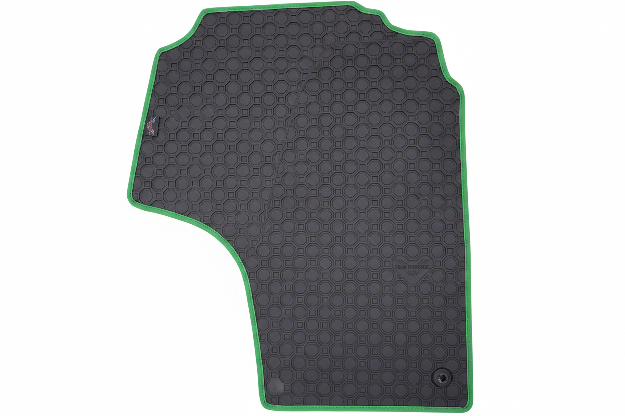 Rubber Add On Black Green Trim