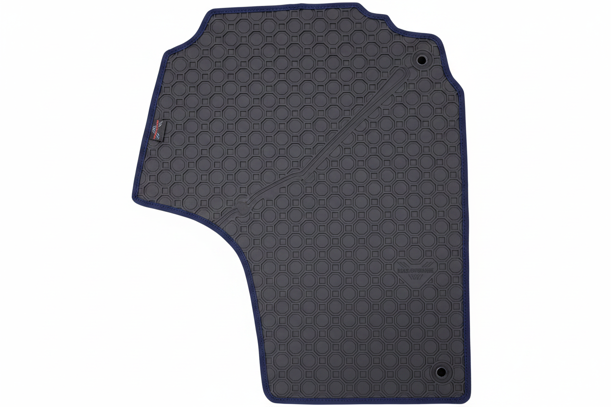 Rubber Add On Black Navy Trim