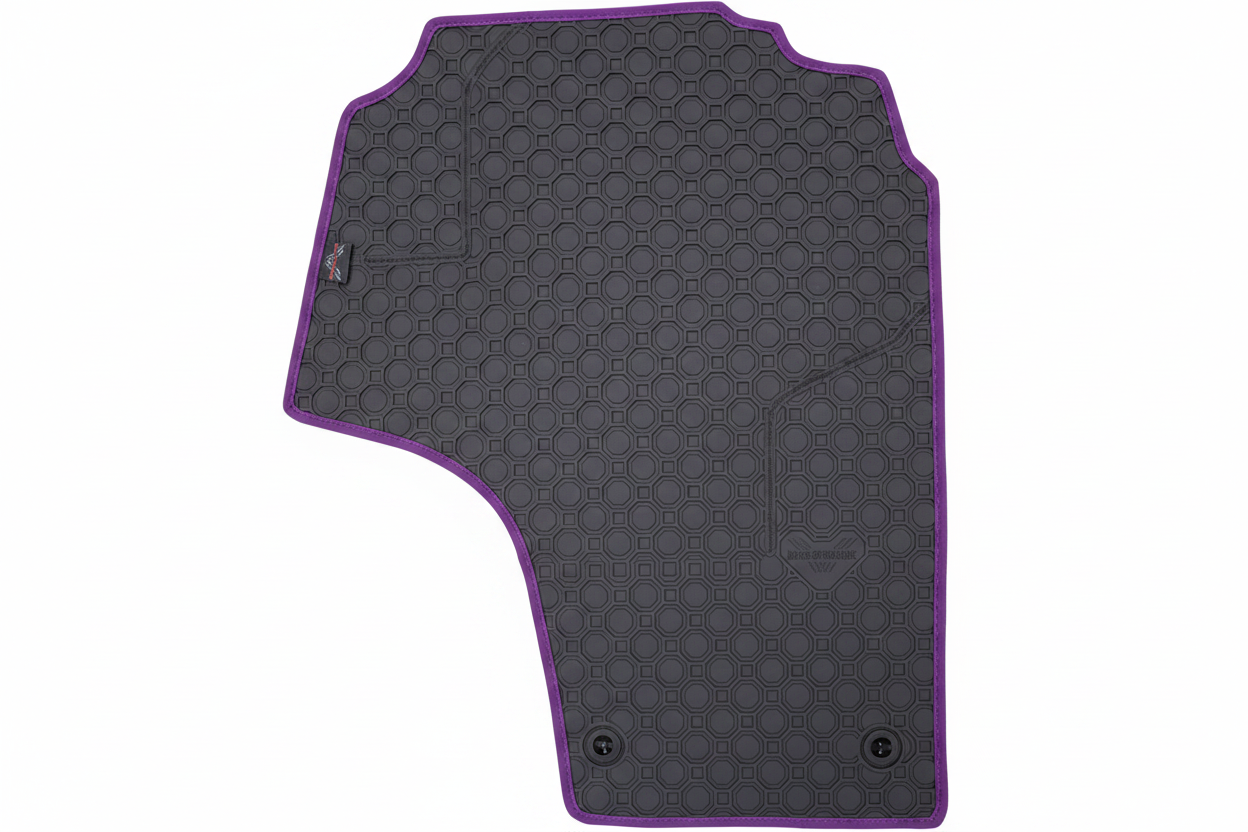Rubber Add On Black Purple Trim