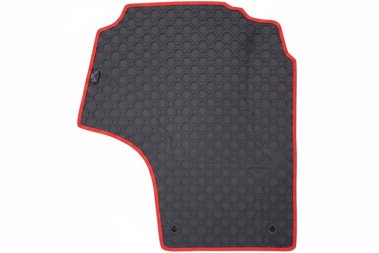 Rubber Add On Black Red Trim