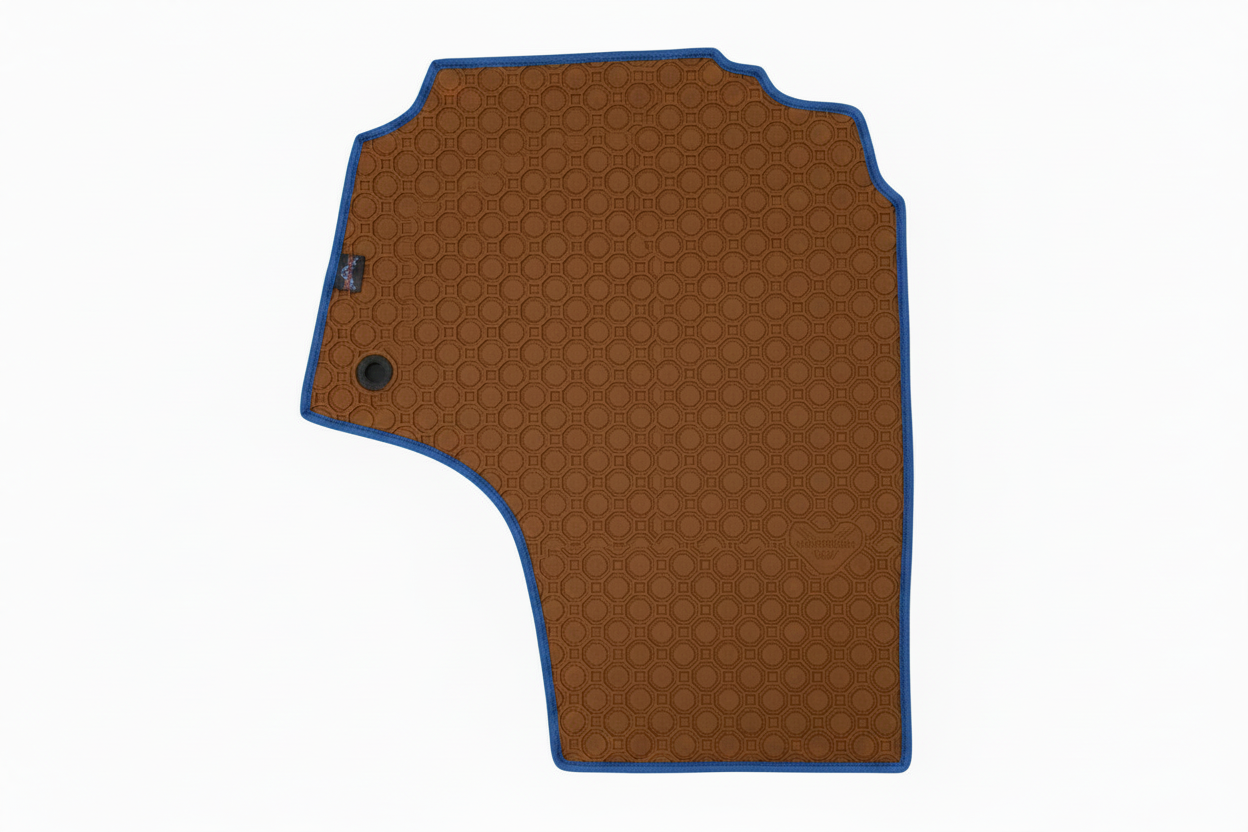 Rubber Add On Brown Blue Trim