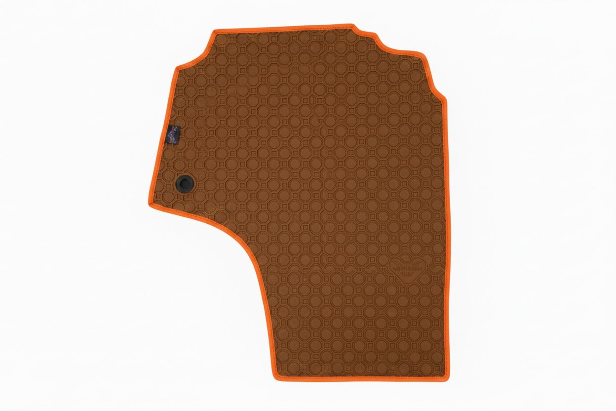 Rubber Add On Brown Orange Trim