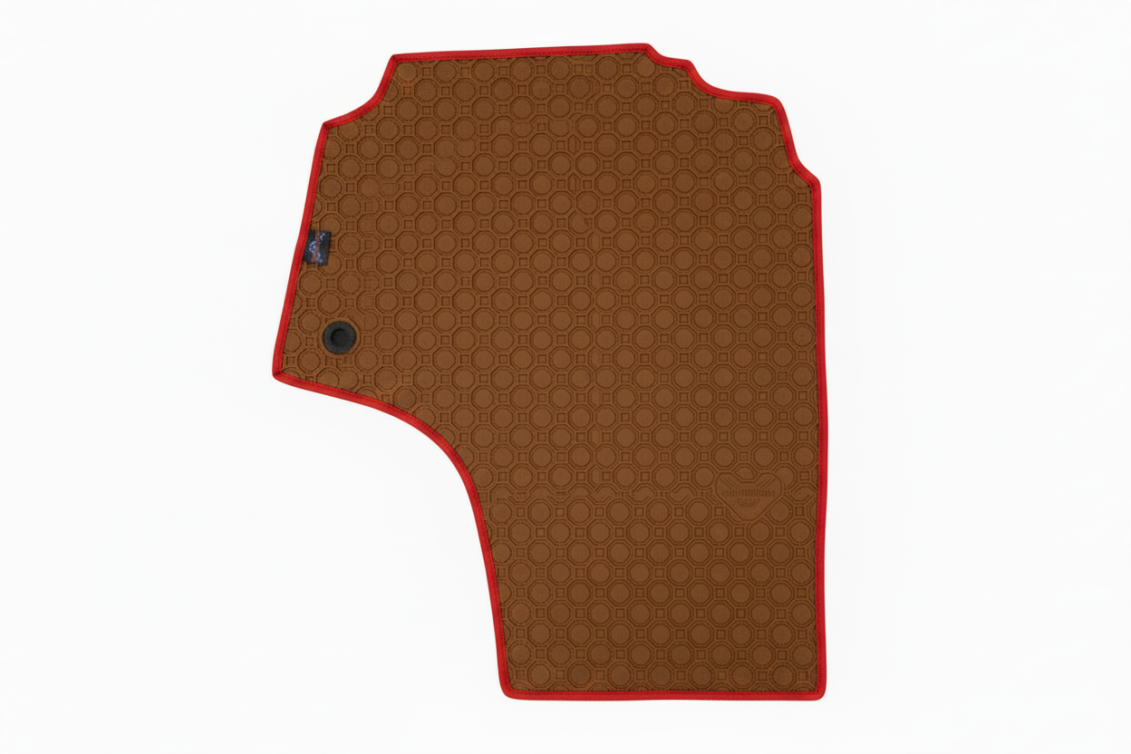 Rubber Add On Brown Red Trim
