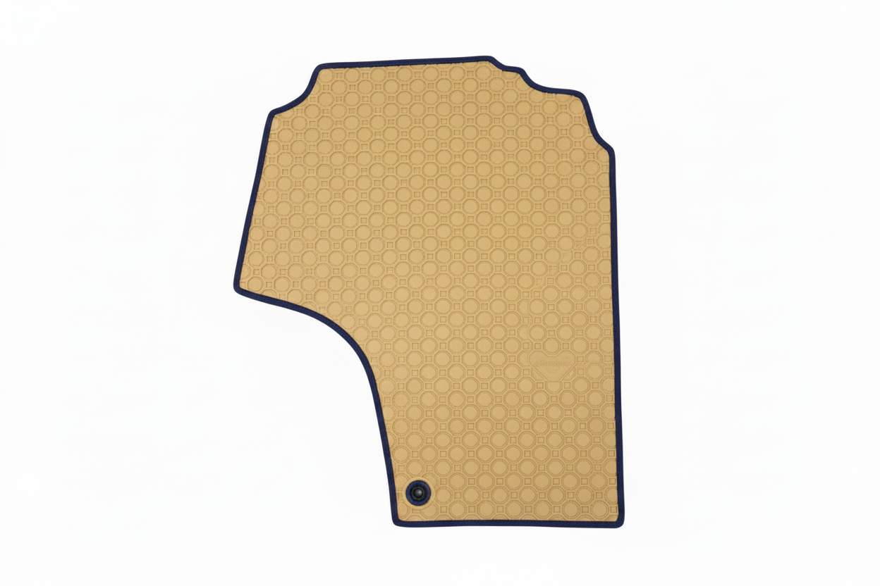 Rubber Add On Cream Navy Trim