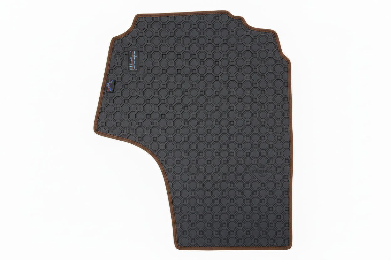 Rubber Add On Grey Brown Trim