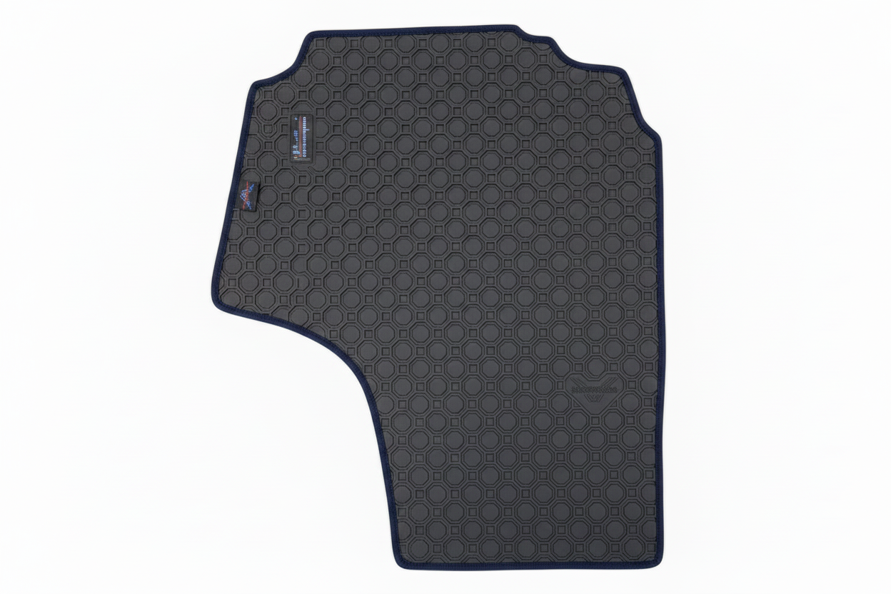 Rubber Add On Grey Navy Trim