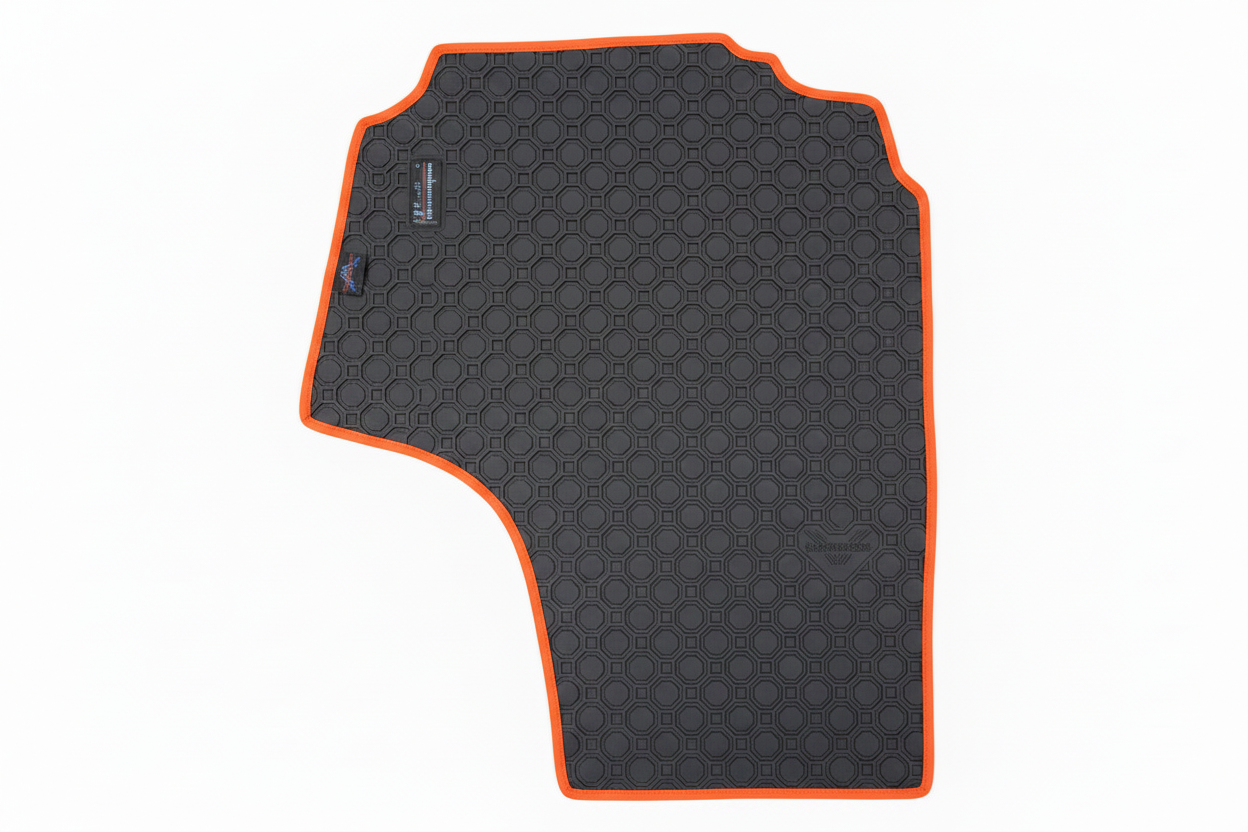 Rubber Add On Grey Orange Trim