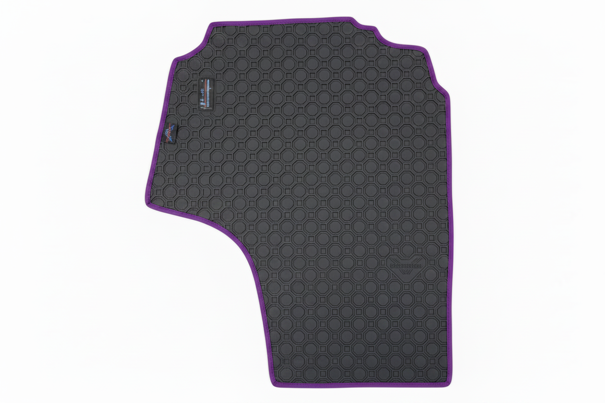 Rubber Add On Grey Purple Trim