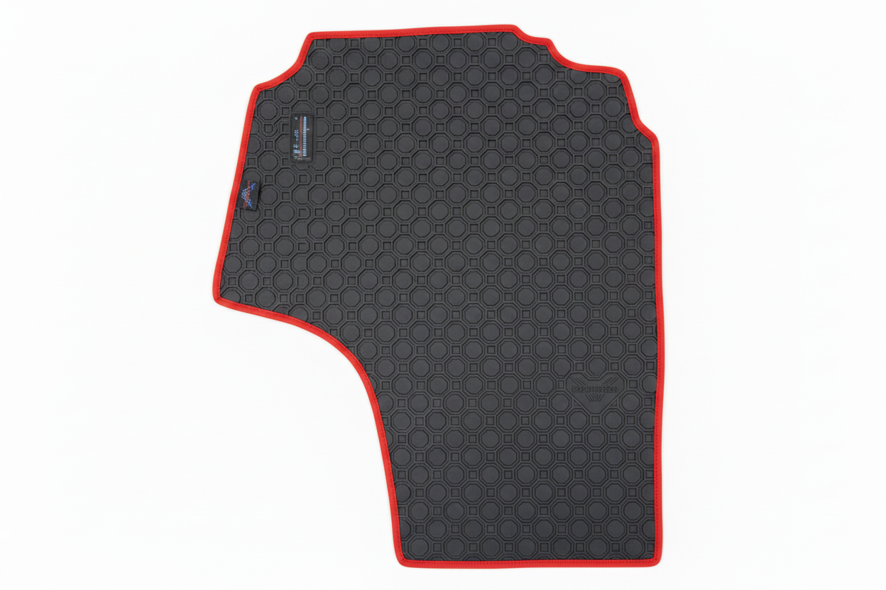 Rubber Add On Grey Red Trim