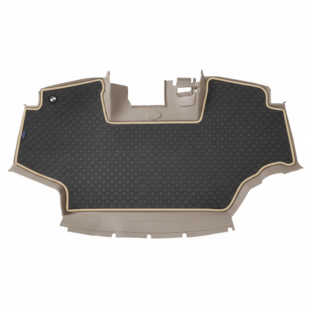 Rubber mat Black Beige Trim