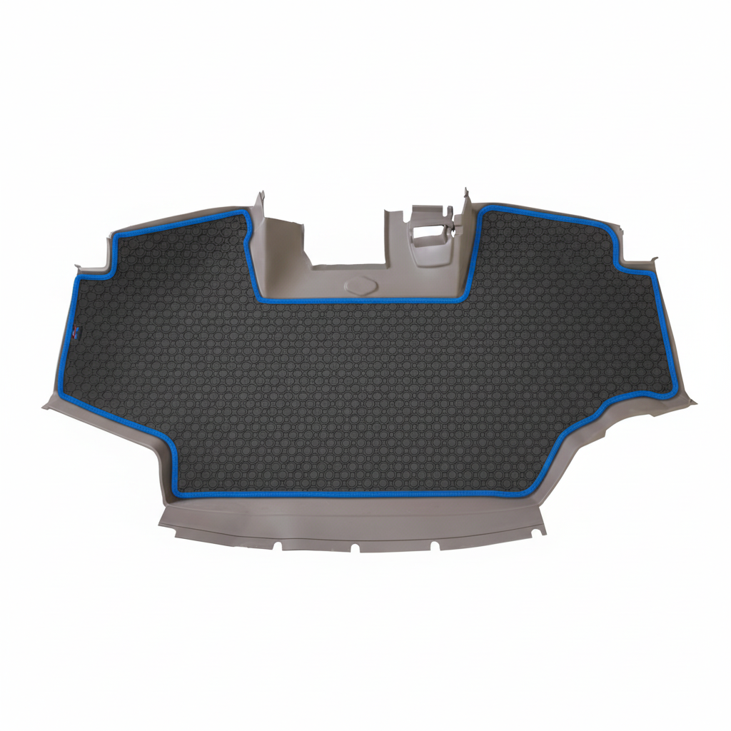 Rubber mat Black Blue Trim