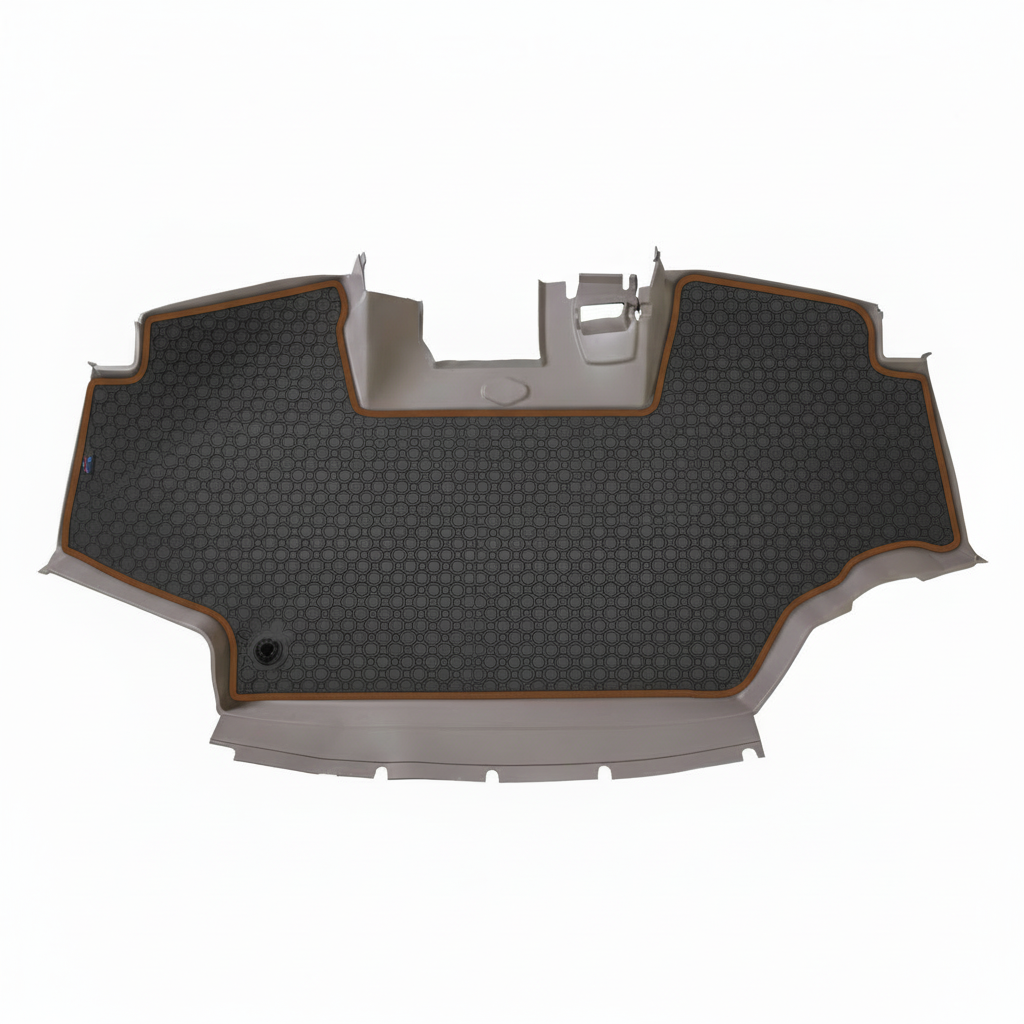 Rubber mat Black Brown Trim