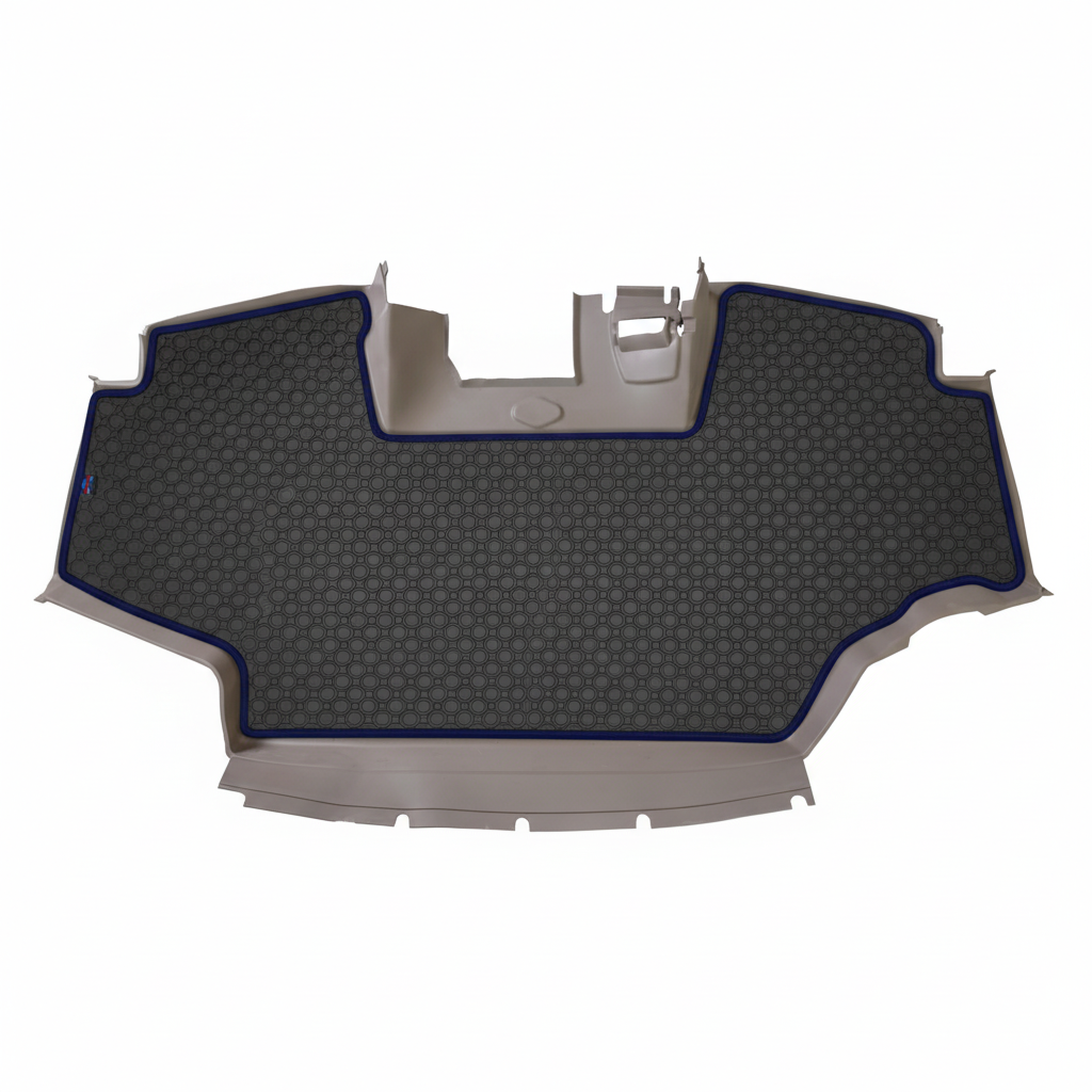 Rubber mat Black Navy Trim