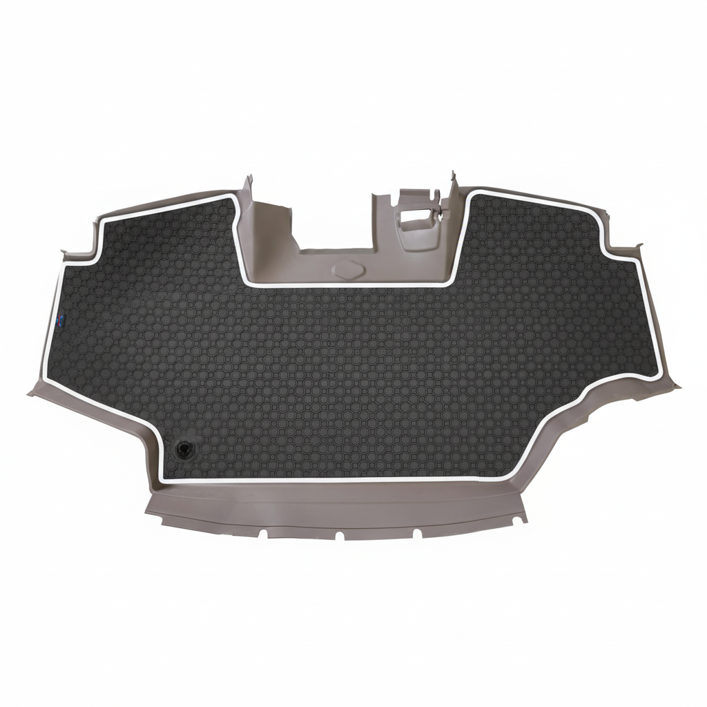 Rubber mat Black White Trim