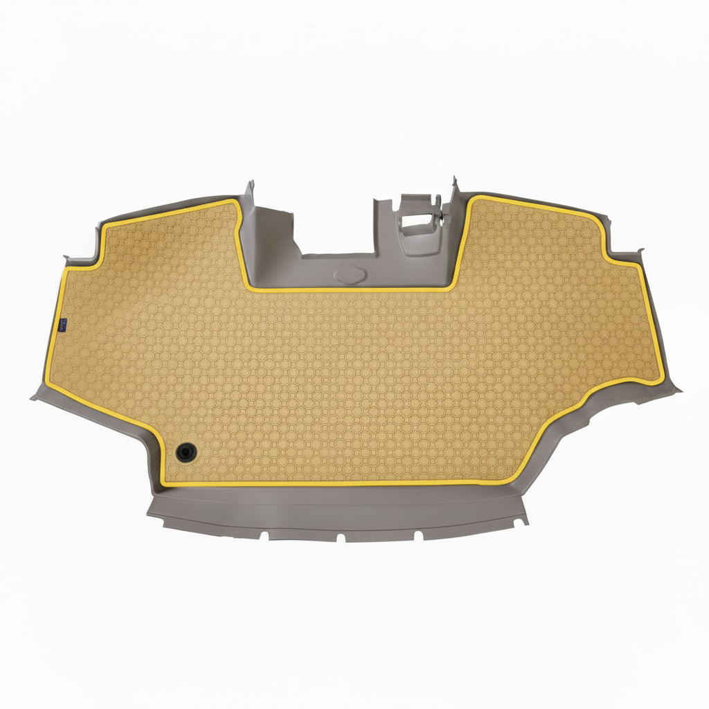 Rubber mat Cream Yellow Trim