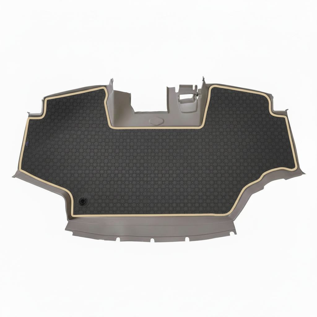 Rubber mat Grey Beige Trim
