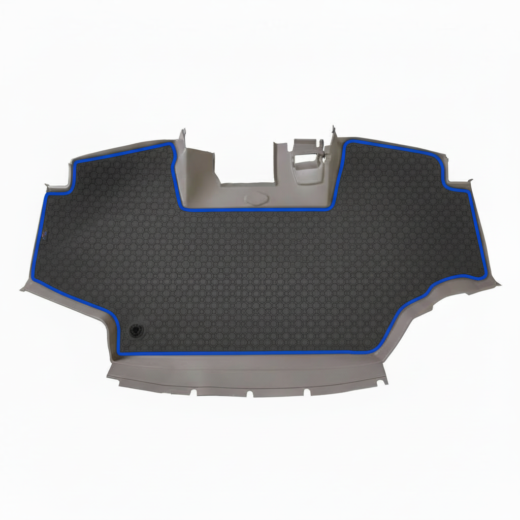 Rubber mat Grey Blue Trim 
