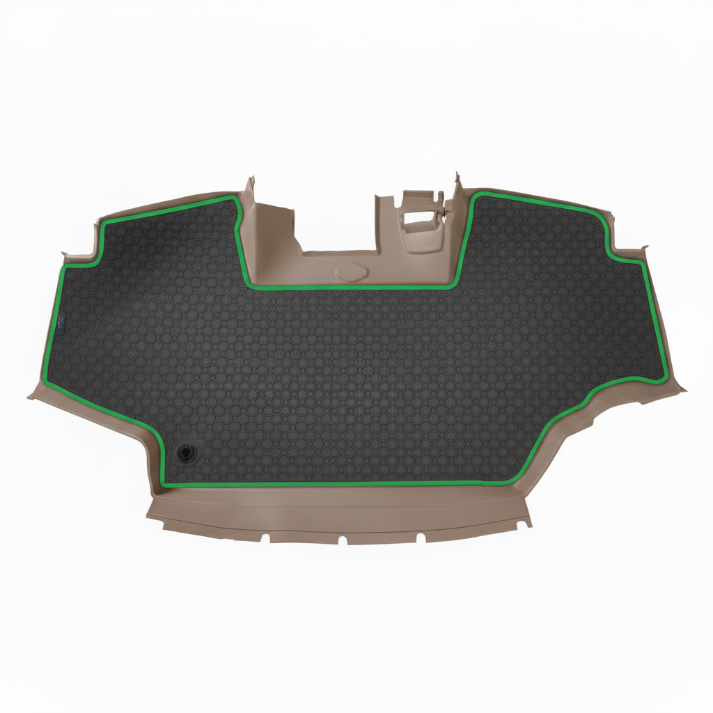 Rubber mat Grey Green Trim