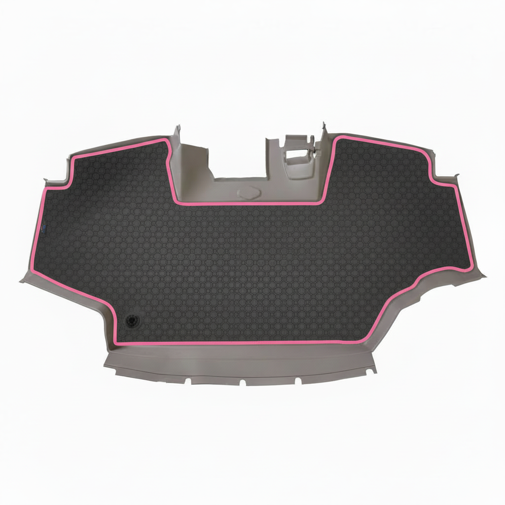 Rubber mat Grey Pink Trim