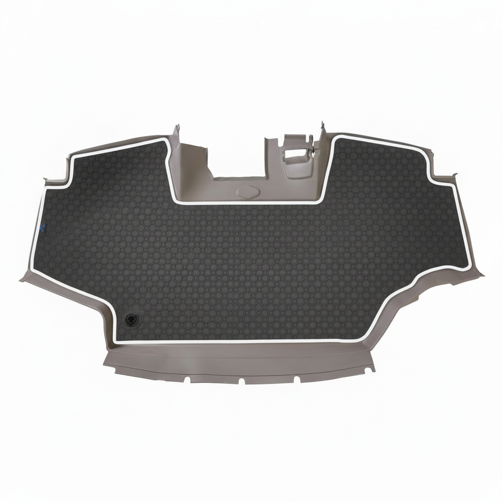Rubber mat Grey White Trim