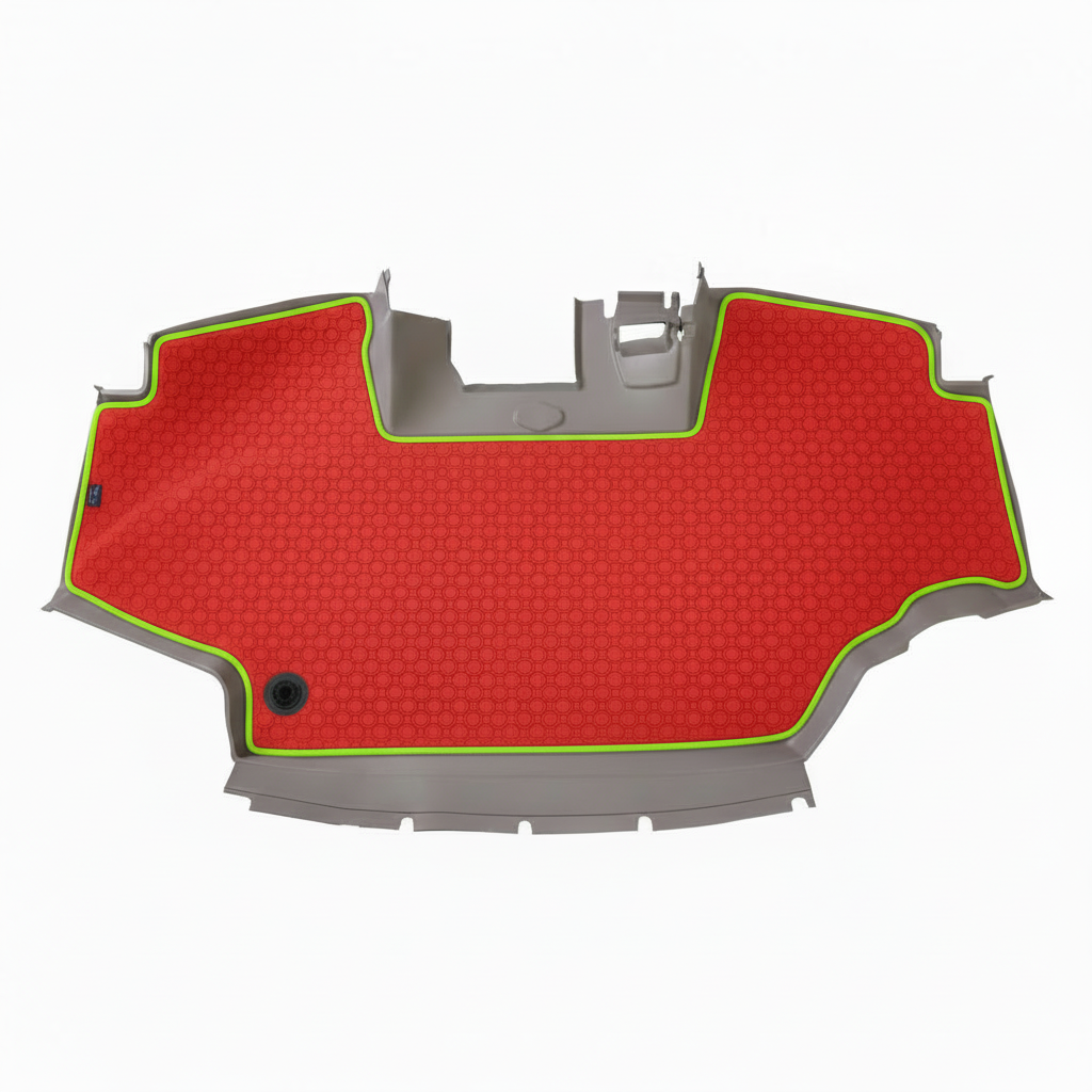 Rubber mat Red Lime Trim