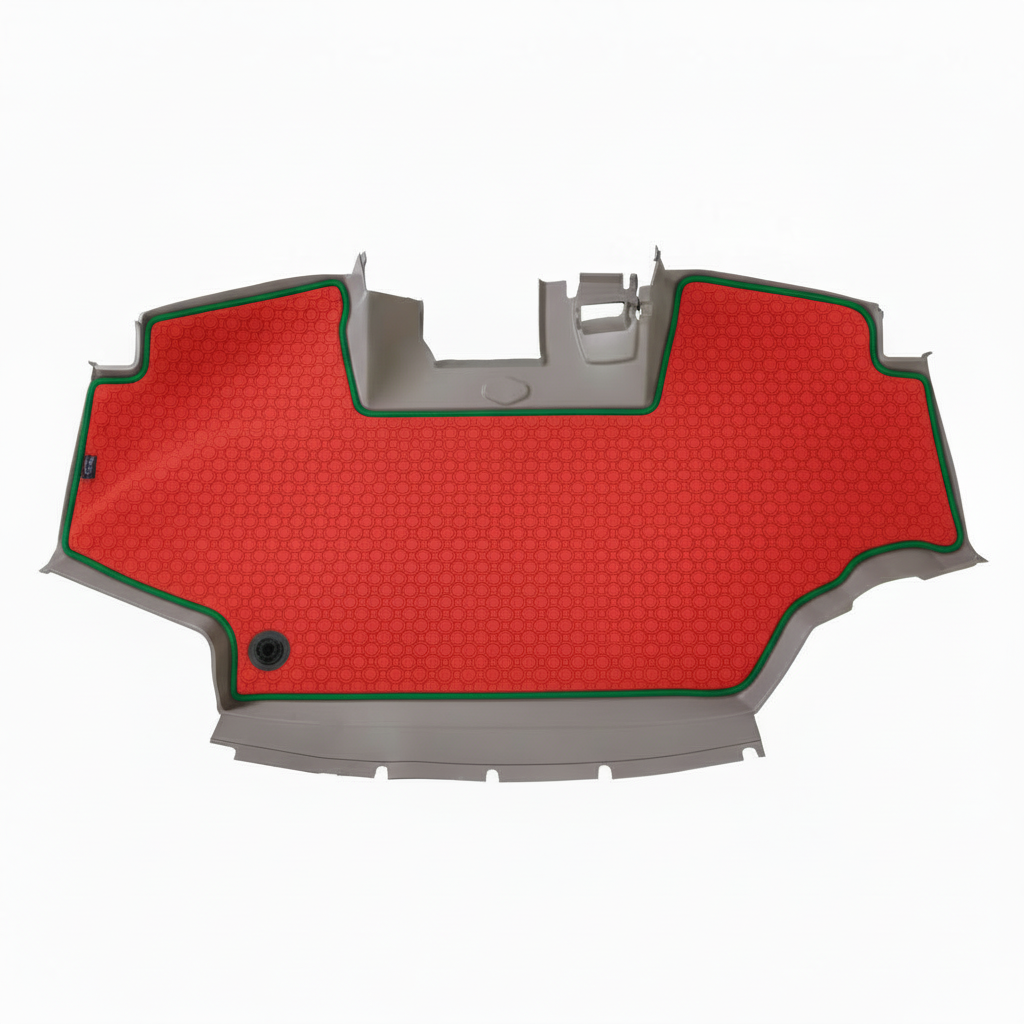 Rubber mat Red Malachite Trim