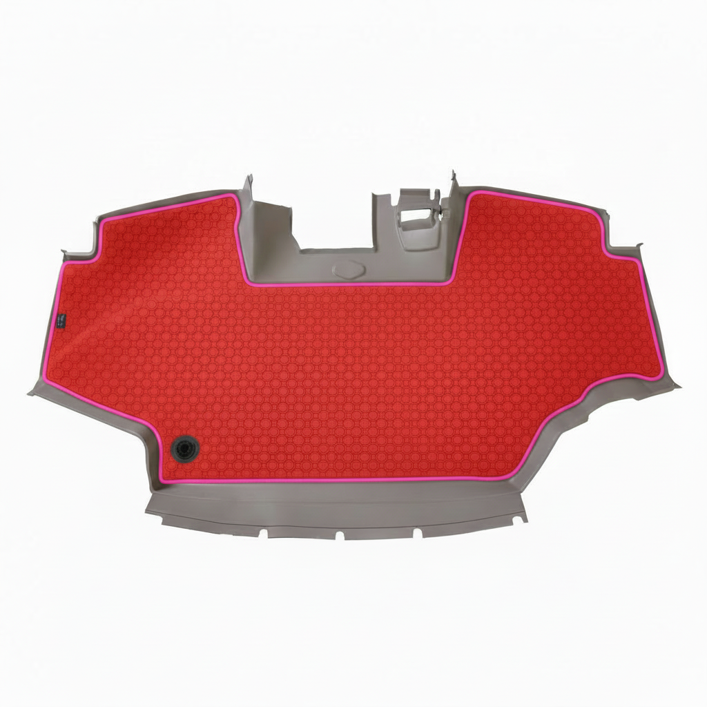 Rubber mat Red Pink Trim