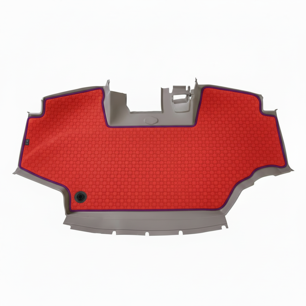 Rubber mat Red Purple Trim