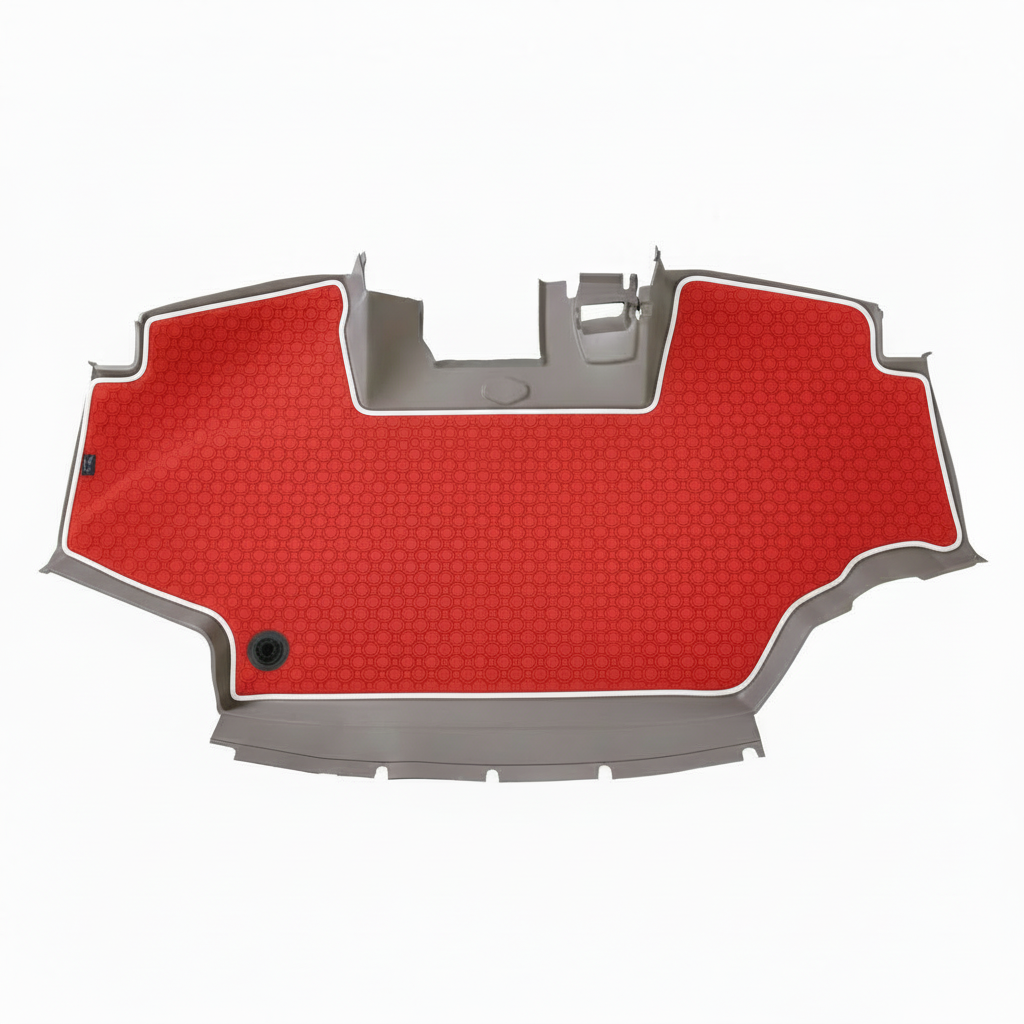 Rubber mat Red White Trim