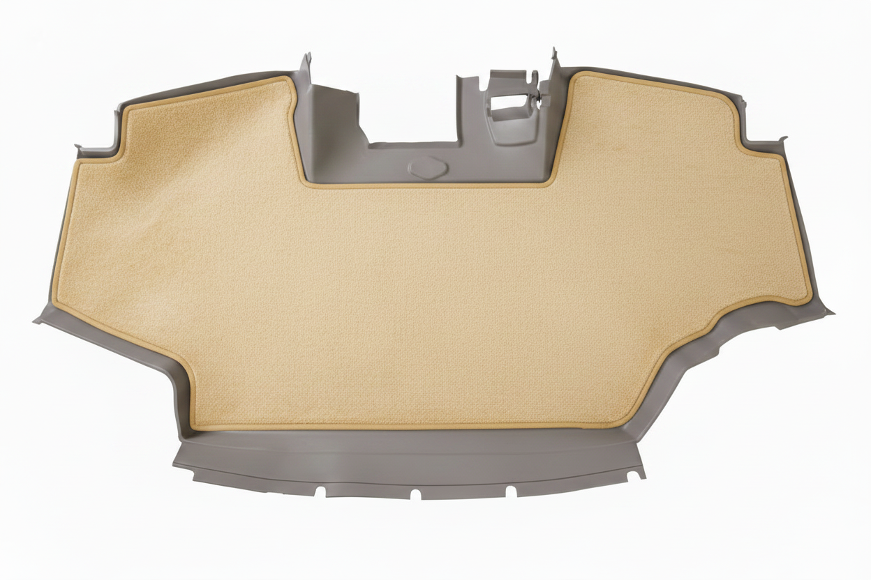 Velour Carpet Beige Beige Trim
