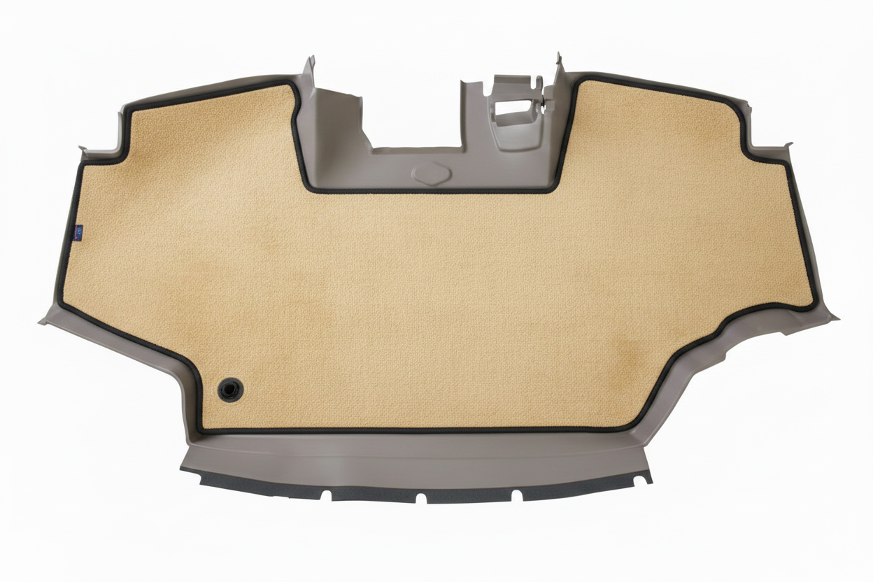 Velour Carpet Beige Graphite Trim