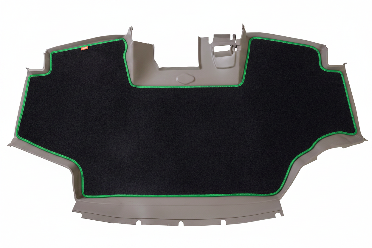Velour Carpet Black Malachite Trim