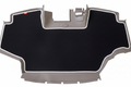 Velour Carpet Black White Trim