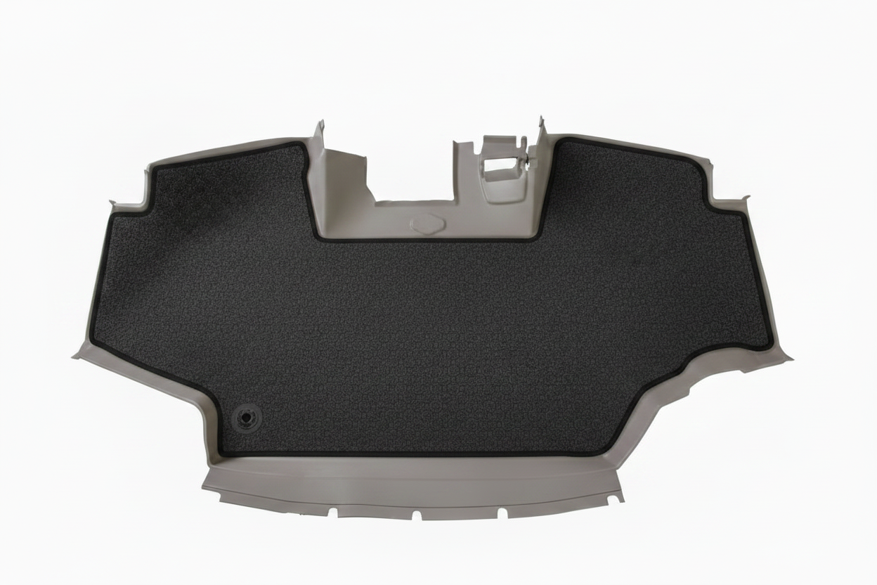 Velour Carpet Grey Black Trim